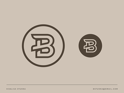 Simple letter bb monogram stylish type design logo