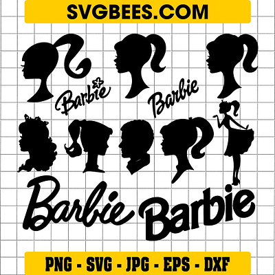 Barbie Silhouette SVG barbie silhouette svg svgbees