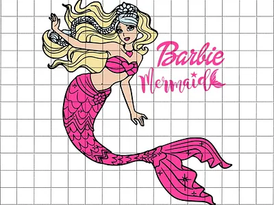 Barbie Mermaid SVG barbie mermaid svg svgbees