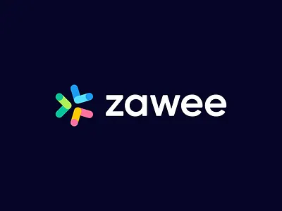 zawee- energy management abstract logo branding collection colorful logo connection digital energy energy burst geometric hub identity logo logo designer modern solar star startup sun tech technology
