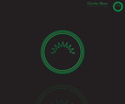 Circle Rice Design black branding circle company logo design graphic design green color illustration logo rise logo style vector