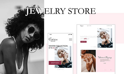 CATRICE, a jewelry webapp app branding design typography ui ux website