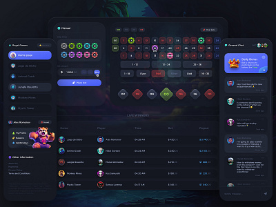 Roulette - Gambling Design (UX) bet bets betting cash casino chips crypto currency design gambling game money p2e project roulette royal ui ux web design web3