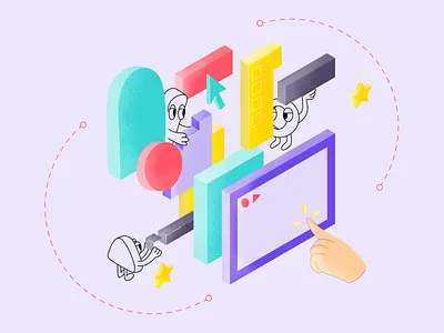 Illustration for SaaS advertisiment advertisiment b2b b2c business illustration flat illustration instagram marketing minimal saas ui vector