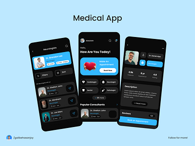 Medical App concept UI/UX Design branding design galibe hasan joy graphic design medical app medical app design minimal ui design modern ui design ui ui design ui designer uiux user experience user friendly user interface design ux