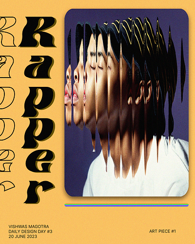 Rapper art daily design graphic design graphic designer photoshop