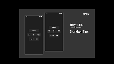 Countdown Timer app countdown dailyui day14 design figma timer ui uiux