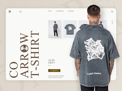 E-commerce Redesign CARPE OMNIA brand branding clothing design ecommerce graphic design shop tshirt ui ux web webdesign website design
