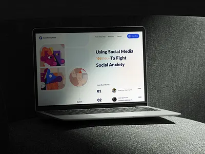 Social Anxiety Pixels Website creative design development frelancer landing page social uidesign uiux userexperience userinterface uxdesign web design website