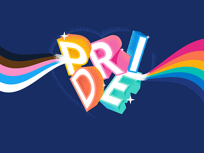 Pride month 2023 color design flat graphic design heart illustration pride