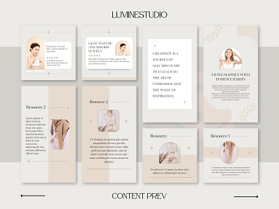 Cream Beauty Aesthetic Instagram Template aesthetic design graphic design instagram marketing post sosial media story