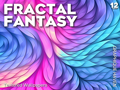 Fractal Fantasy Repeatable Seamless Wallpaper Pattern contrast design graphic design illustration