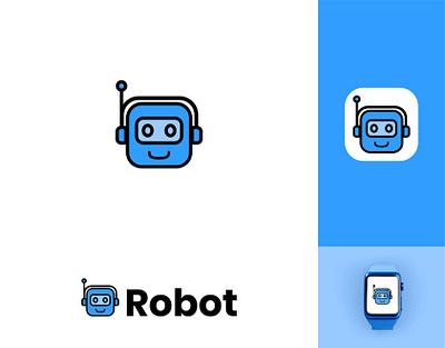 Robot Logo Design brand identity brand identy branding company identity design graphic design logo