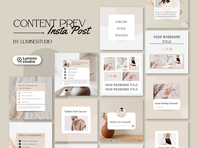 Soft Brown Fashion Instagram Template aesthetic design graphic design instagram marketing post sosial media