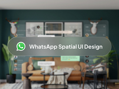 WhatsApp Spatial UI design graphic design spatialui ui uidesiging uiux uxdesign webdesign whatsappui