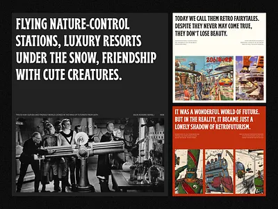 Retrofuturism. Highlights branding century classic coldwar desktop fashion oldschool poster retro traditional typography ui ux vintage website design