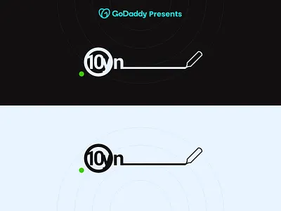 GoDaddy .Online 10th Anniversary Logo 10th 10th anniversary 15 years anniversary branding canada creative logo design godaddy godaddy presents graphic design logo minimal logo online ui ux