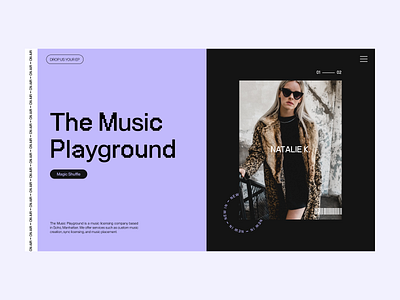 The Music Playground – Design Concept branding design digital digital design illustration portfolio ui uidesign visual design