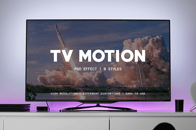 TV Motion Effect action branding design digital design effect graphic design motion photo action photo effect photoshop action photoshop effect preset product design tv tv motion