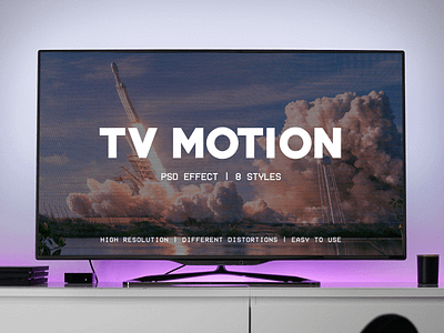 TV Motion Effect action branding design digital design effect graphic design motion photo action photo effect photoshop action photoshop effect preset product design tv tv motion