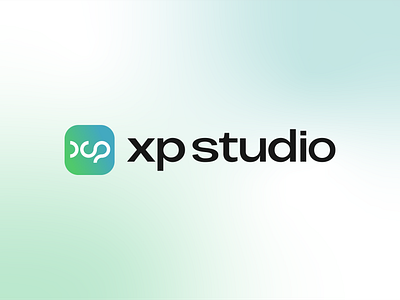 XP Studio | Logo Design branding gradient logo monogram symbo