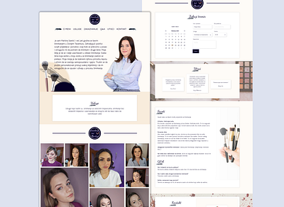 Make-up Artist website branding design makeup ui