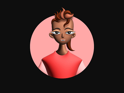 NV 3d brown character design expressions grayom illustration illustrator india inflate red style trending