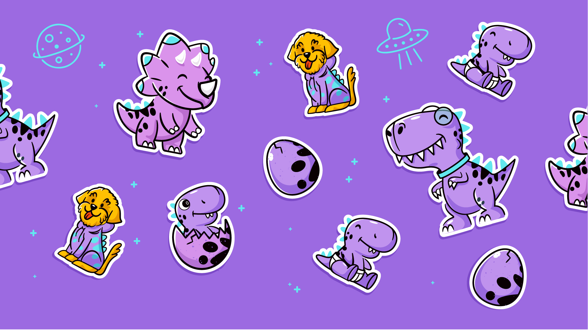 Paternidade Tech pattern character character design dino dino pattern illustration pattern pattern dino vector