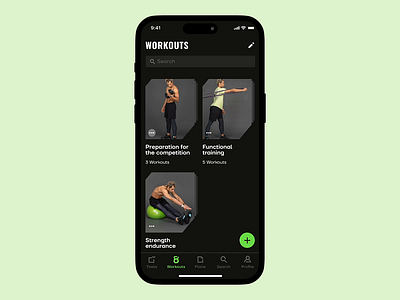 Fitness Trainer App | Workouts android android app animation animation design animtion app app app design fitness illustration ios ios app minimal mobile motion motion app motion design motion graphics sport ui ux