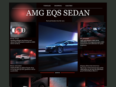 MERCEDES AMG EQS SEDAN | Landing Page Redesign cars mercedes ui ux website