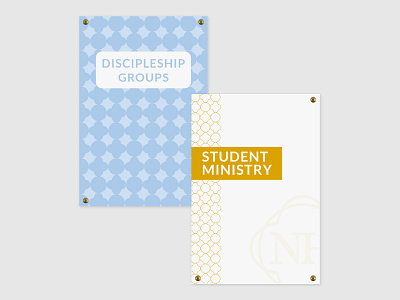 Church Ministry Signage brand pattern christian church church brand church logo direction discipleship group indiana ministry pattern religion signage signs student wayfinding