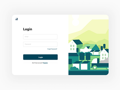 EcoGreen Website Login Page design environment green illustration login sustanaible ui ux website