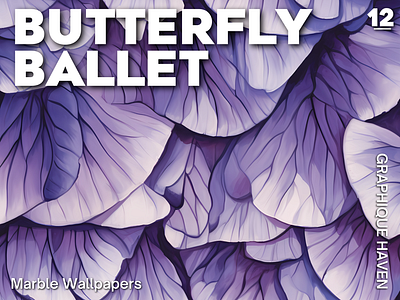 Butterfly Ballet Repeatable Background contrast design graphic design illustration
