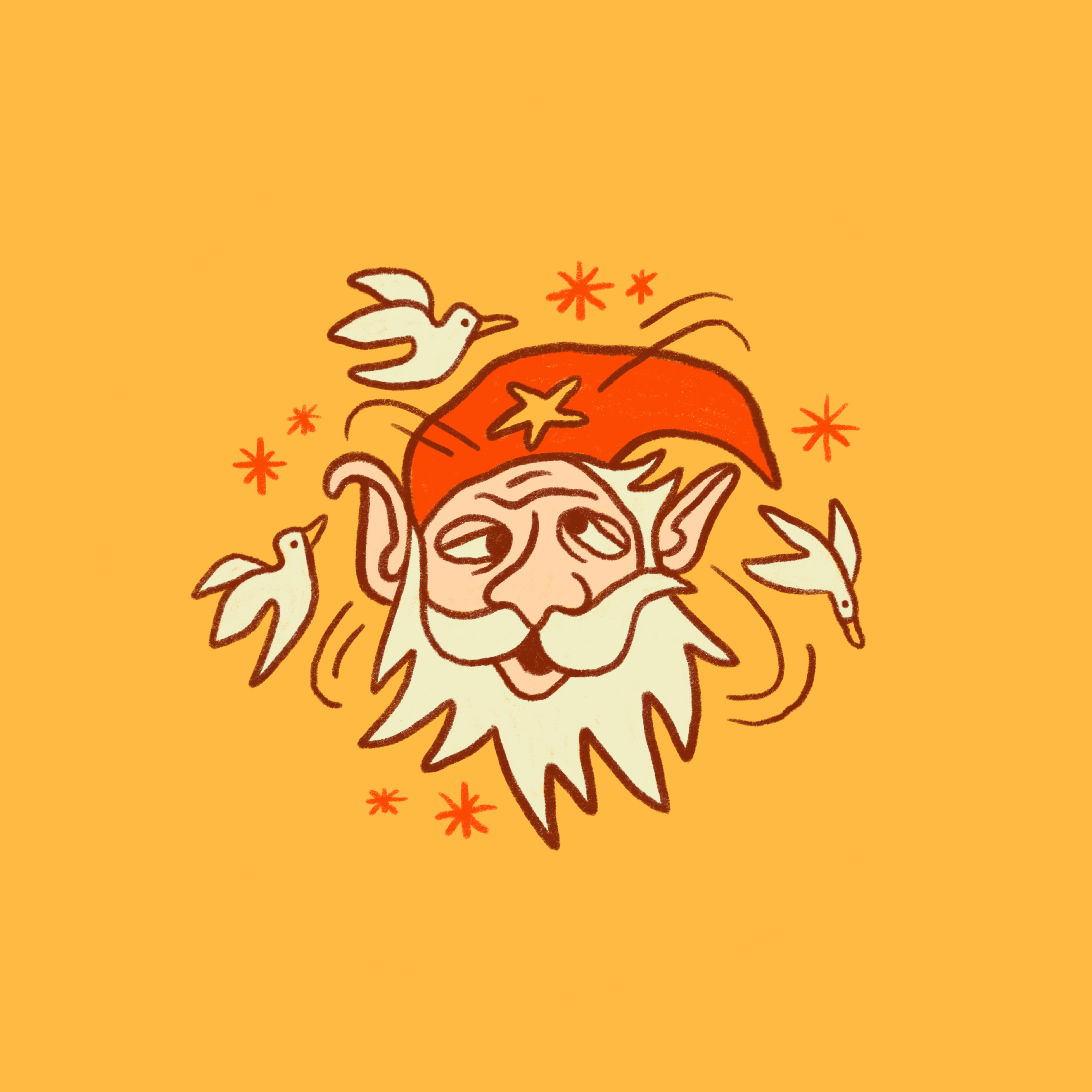 caffeine-free gnome bird cafe caffeine coffee dizzy gnome jello lemon