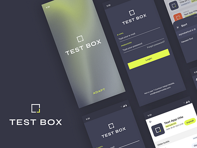 Android only app UI - Test Box app android app app design design material design ui