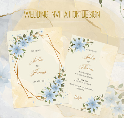 Wedding invitation design design graphic design illustration vector