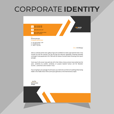 Corporate Letterhead. brand new branding business corporate corporate flyer corporate letterhead dattazone design flyer design graphic design letterhead letterhead desing print print letterhead top quality letterhead vector