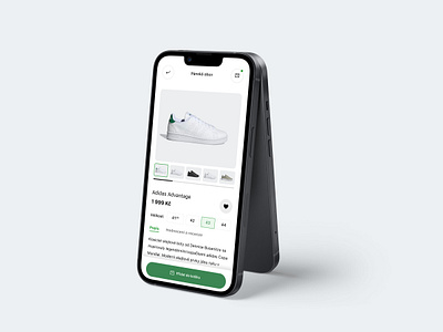 Mobile shop adidas clean figma ios iphone minimal mobile modern shop ui design