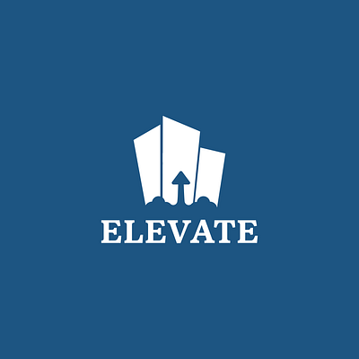 ELEVATE | Logo brand identity building construction elevate logo logo design skyscrapers structure