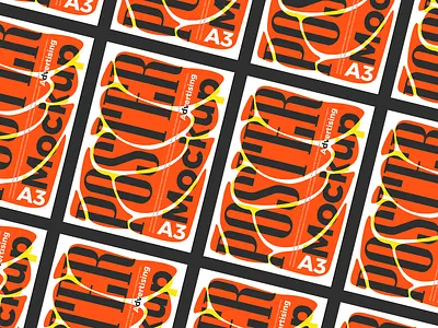 Free A3 Grid Poster Mockup poster mockup free