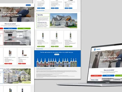 GE Sealants Canada Landing Page bilingual brand digital ecommerce landing page retail product website wordpress