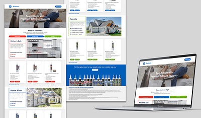 GE Sealants Canada Landing Page bilingual brand digital ecommerce landing page retail product website wordpress