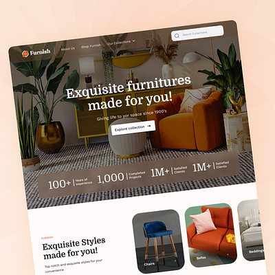 Furniture Website furniture website ui