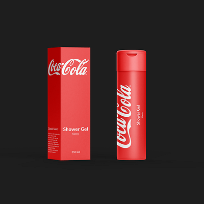 Coca Cola Shower Gel brand branding coca cola consumer goods corporate design corporate identity design graphic design logo package design product design shower gel typography