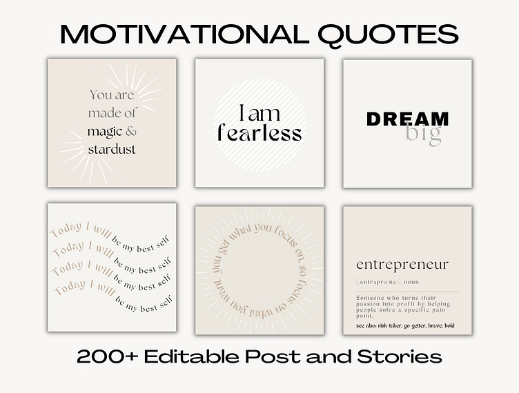 Instagram Motivational Quote Template | Canva Editable Quotes by ...
