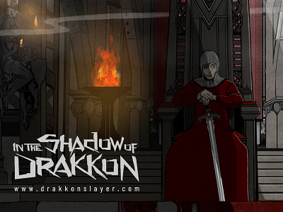 In the Shadow of Drakkon branding character comics concept design illustration logo