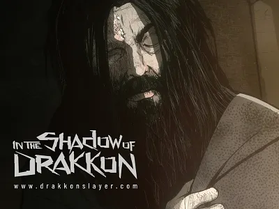 The Drakkonslayer branding character comics concept design illustration logo