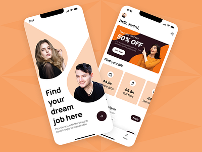 Job finder app 999watt ui ux