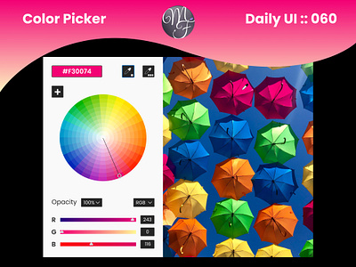 Color Picker Daily UI 060 application branding color color picker daily ui graphic design graphism illustration program software tool ui ux vector webdesign