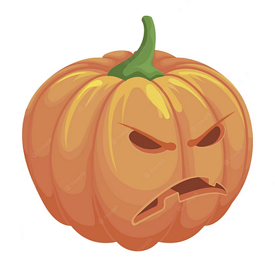 Halloween pumpkin angry celebration design digital drawing funny graphic design halloween illustration mad party pumpkin vector